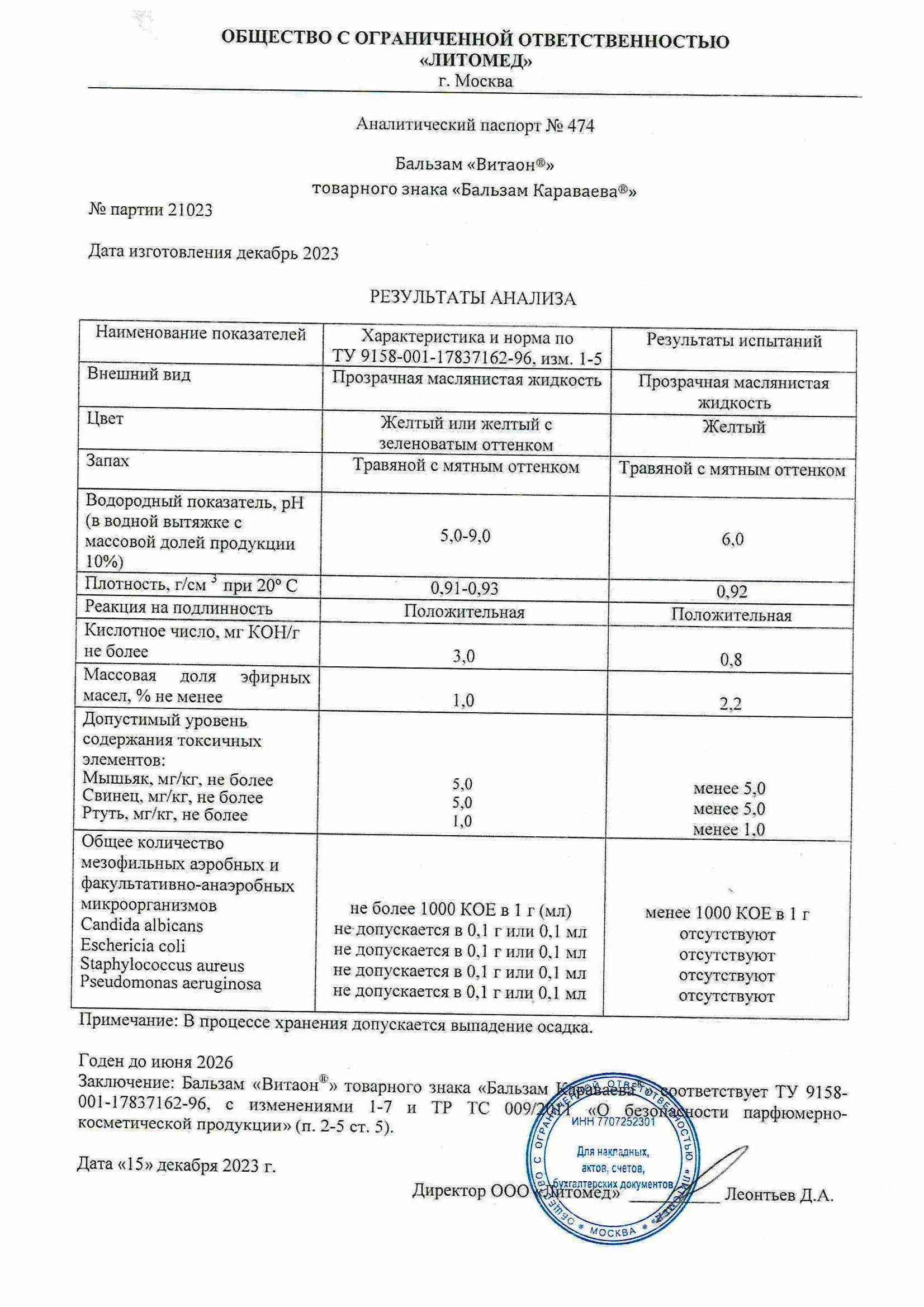 Паспорт №122023